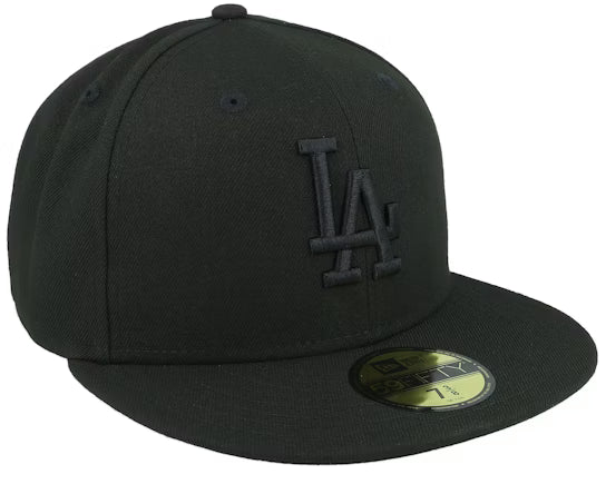 Los Angeles Dodgers League Essential 59FIFTY Black on Black Fitted