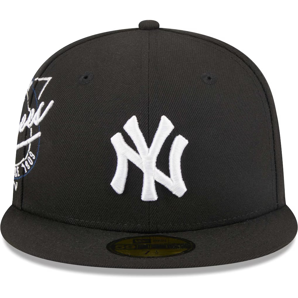 New York Yankees New Era Black Neon 59FIFTY Fitted Hat